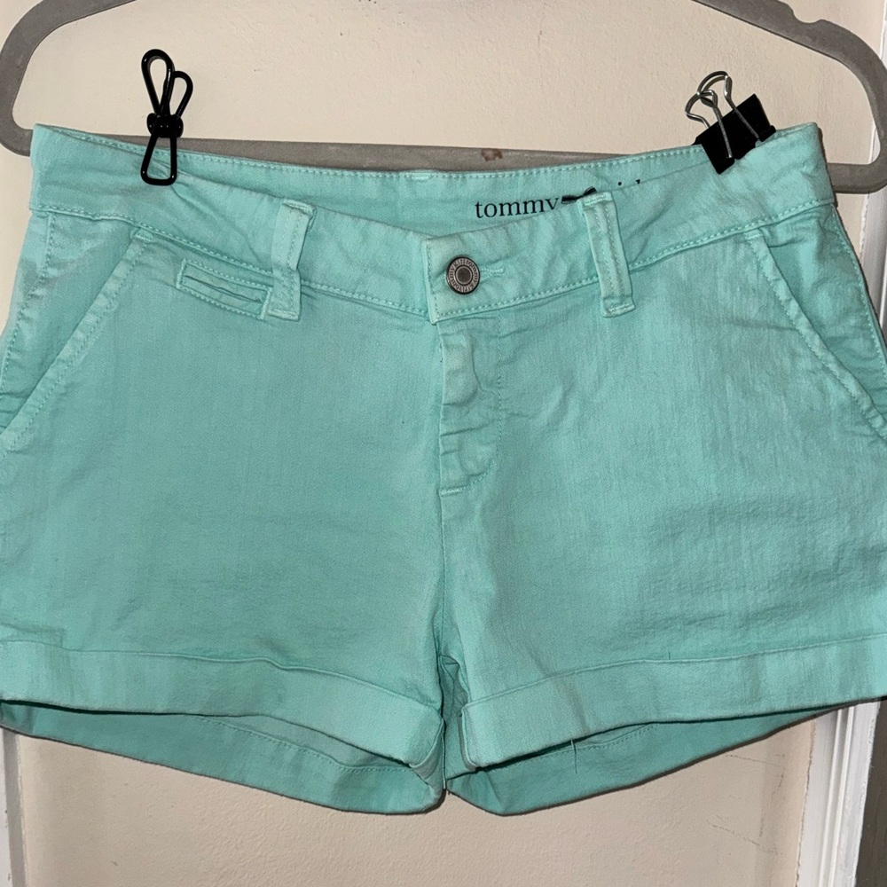 Tommy Hilfiger Girls Light Green Shorts